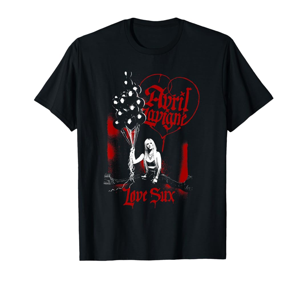 Avril Lavigne Love Sux Tシャツ Amazon.com: Official Avril Lavigne Love Sux Photo T-Shirt
